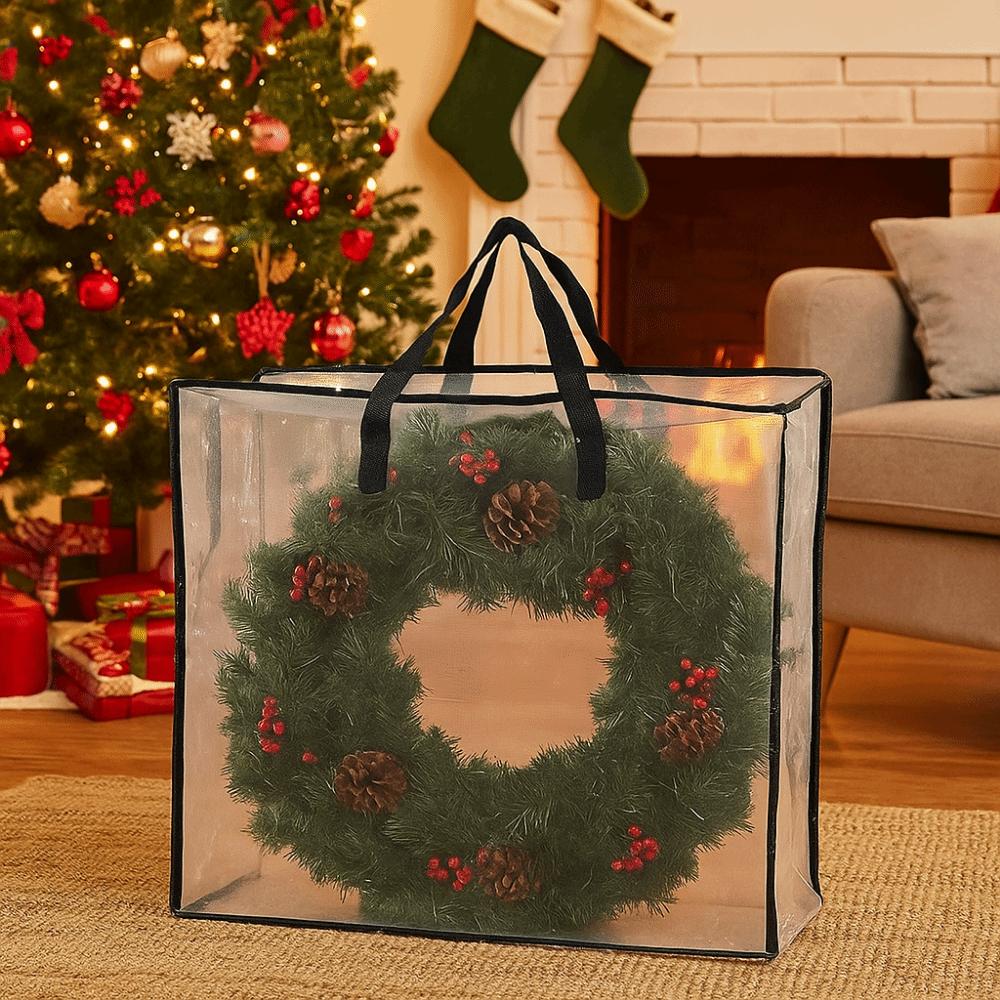 Large Capacity Christmas Garland Packing Bags Dustproof Quilt Clothing Storage Bag  Holiday Gift
