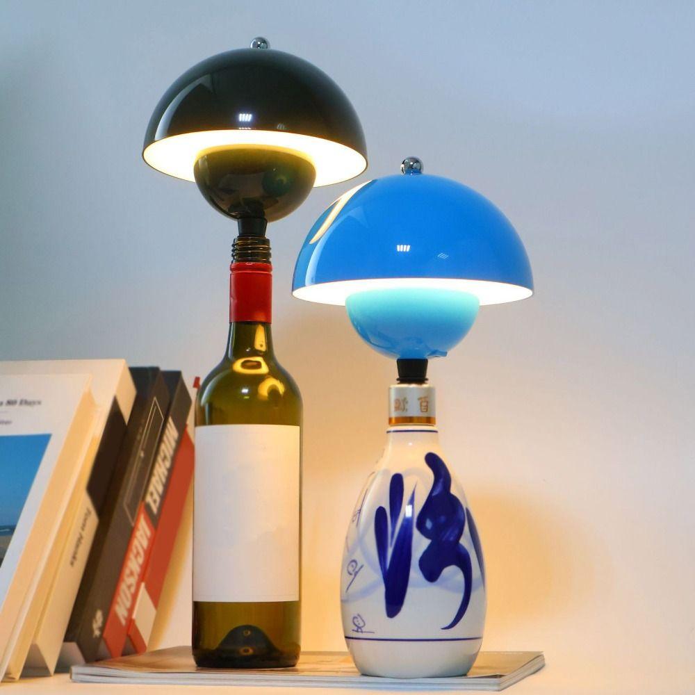 Rechargeable Table Lamp 3 Color LED Desk Lamp Nordic Minimalist Ambient Fixture Bedroom