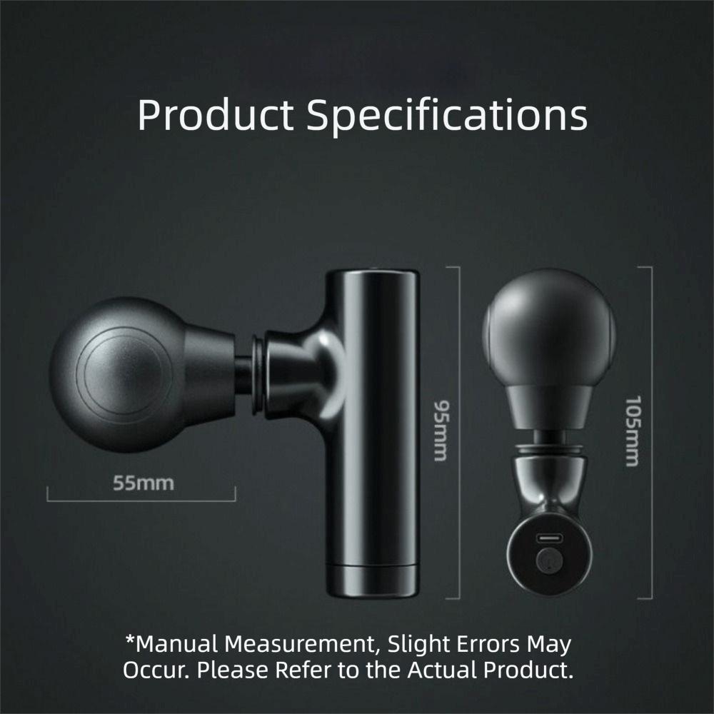 Deep Tissue Muscle Massager Ultra Compact Percussion Massager Vibration Massager  Muscle Relaxation