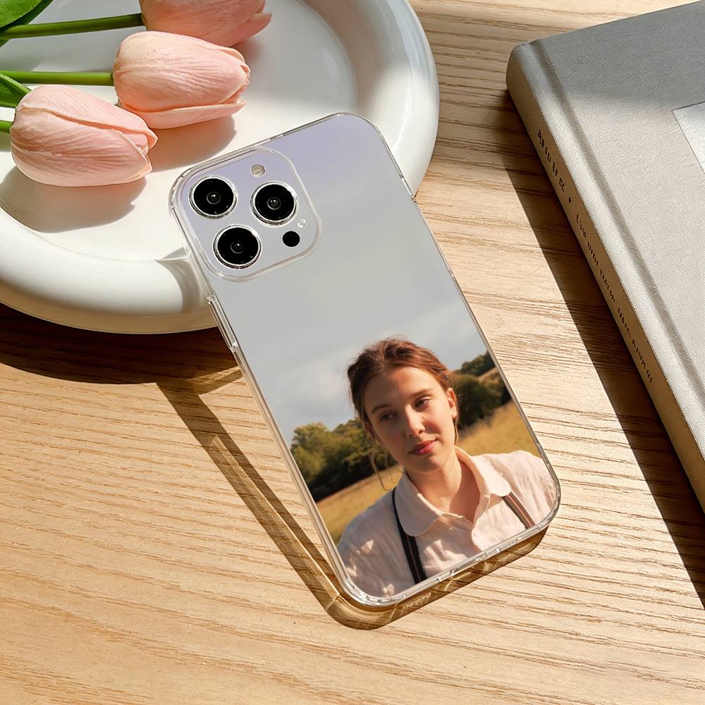 Чехол для телефона от люксового бренда Star Millie Bobby для iPhone 17 16 15 14 13 12 11 Mini Pro Max Plus Прозрачная крышка