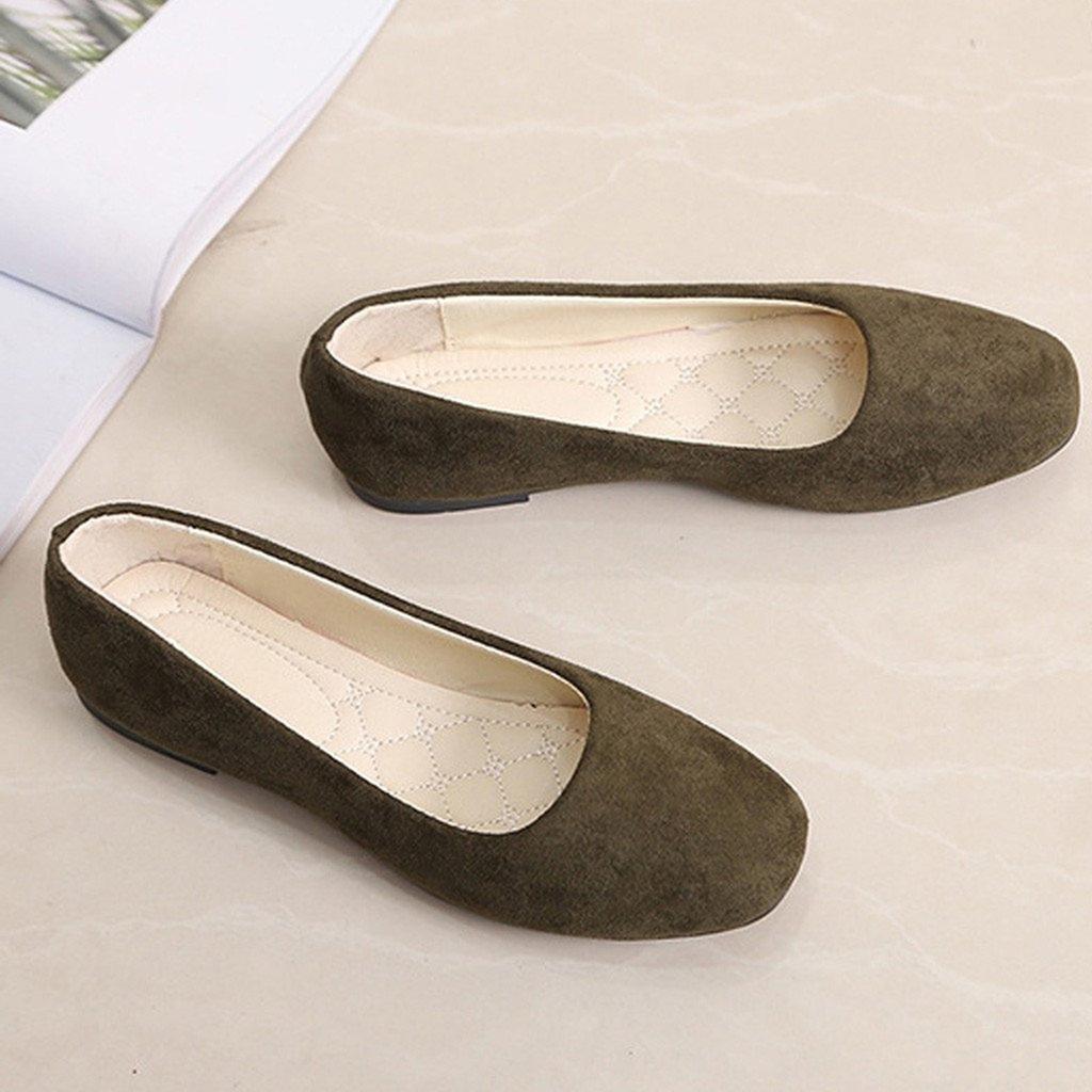 Women Ladies Slip On Flat Shoes Sandals Casual Ballerina Shoes Size