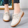 Женские мокасины из искусственной кожи для вождения, мокасины для ходьбы, повседневные удобные туфли-лоферы для женщин, на шнуровке, для бизнеса, офиса, платья, рабочая обувь