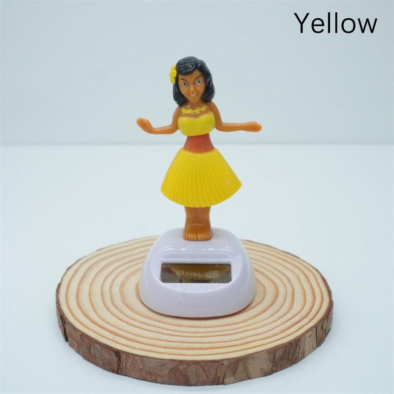 Солнечная энергия Танцующая Хула Девушка Украшения для приборной панели Качающиеся игрушки-болванчики