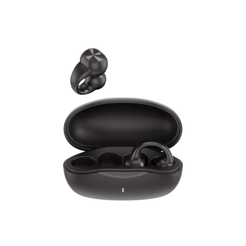Серьга Беспроводные наушники Bluetooth 5.3 Наушник Наушники с открытым ухом Воздушная проводимость для спорта Бег Безболезненное ношение Гарнитура
