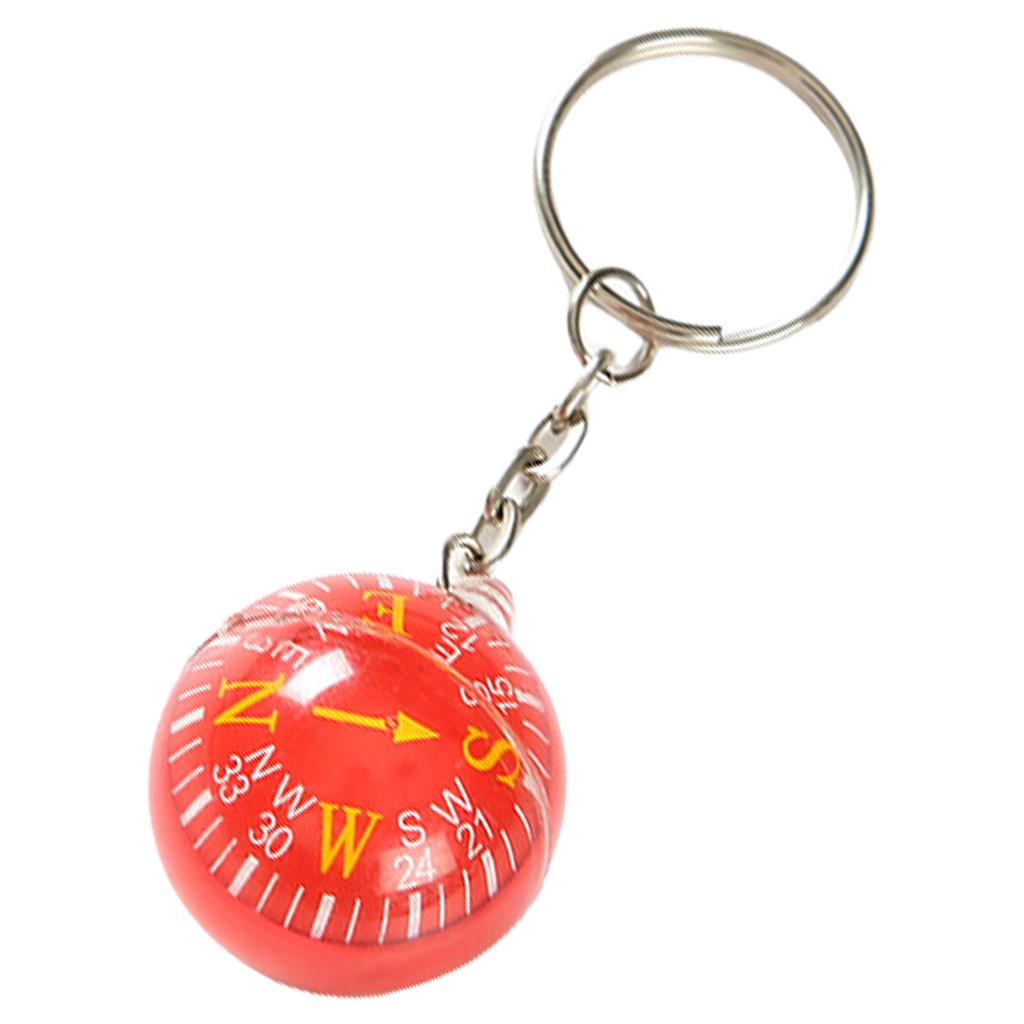Portable Keyring Compass With Floating Dial Accessory for Hiking Camping Outdoor Survival and Travel Adventures