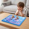 Game Night Essentials Fidget Trading Board Mat, Non-Slip Rubber 18" x 16" Portable Toy Organizer with Accept Add Reject Markers for Toys Non Slip
