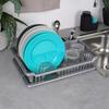 Gray dish drying rack 40x29x8.5 cm