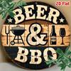 Металлическая жестяная табличка Винтажная Пиво BBQ Паб Декор Настенное искусство
