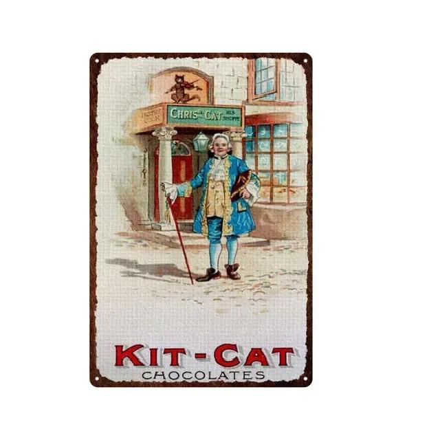 Винтажная жестяная табличка KitCat Ретро Металлическое настенное искусство Декор для Бара Клуба Мужской пещеры Идеальный Настенный Постер Табличка для Домашнего Декора