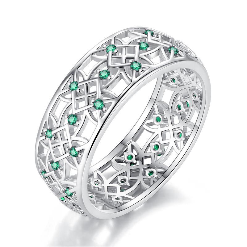 Роскошное Кольцо Цветок из Кристалла Кольцо для пары Женское Свадебная Вечеринка Тонкие Ювелирные Изделия KTJ