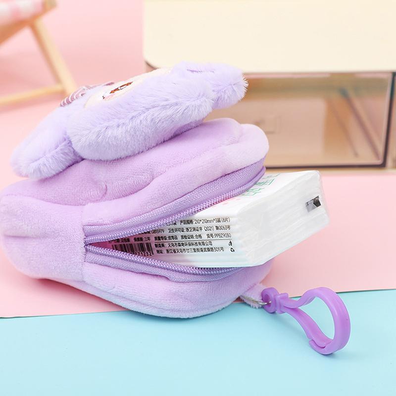 Labubu Креативный кошелек для монет Милый мультяшный большой мешок для мелочи Помада Кабель для передачи данных Сумка для монет Подвеска Брелок для рюкзака Украшение