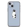 Милые Животные Кошка Мультяшная Чехол для Телефона Для iPhone 17 16 15 Pro Max 11 12 13 14 7 8 Plus SE 2020 X XR XS Чехол Мягкий Черный