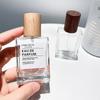 50ml Square Glass Perfume Bottle Clear Spray Bottles Packaging Bottle Refillable Atomizer Travel Cosmetic Container High Grade