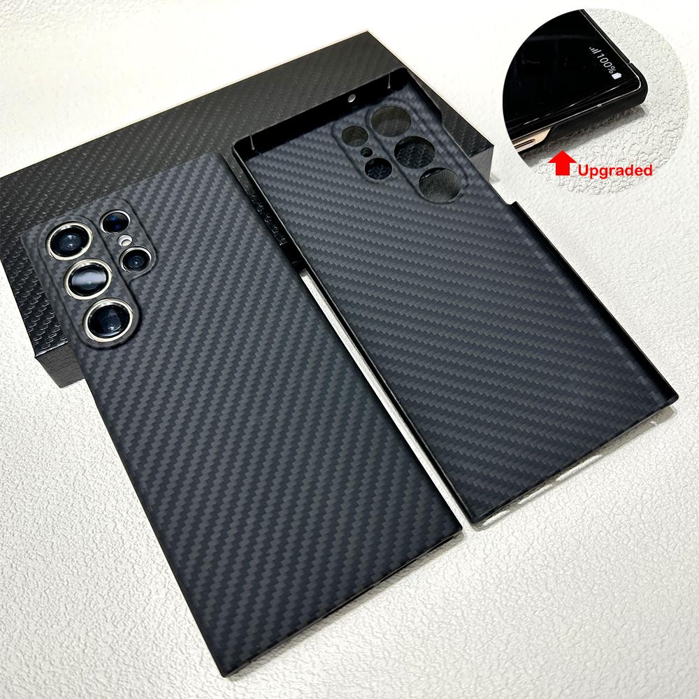 YTF-Carbon Чехол из углеродного волокна Для Samsung Galaxy 24/s25 Ultra Арамидное волокно Противоударный Чехол для Galaxy s22/s23 Ultra