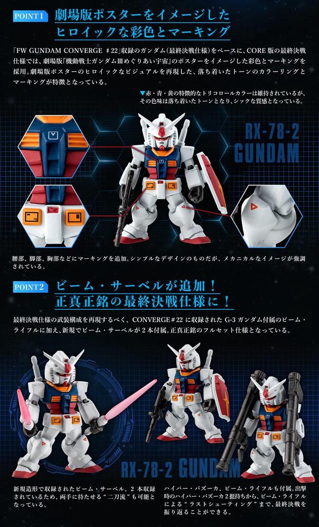 FW CONVERGE CORE Last Shooting Set Final Battle Specification Perfect Figure Set "Gundam & Zeong"