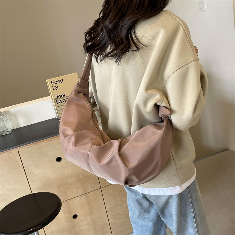 Dumpling Bag Women's Pleated Shoulder Tote Bag Commuter Crossbody Bag