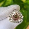 Natural Liddicoatite Tourmaline 925 Sterling Silver CZ Ring Sz 7.75 US, A87 Gift