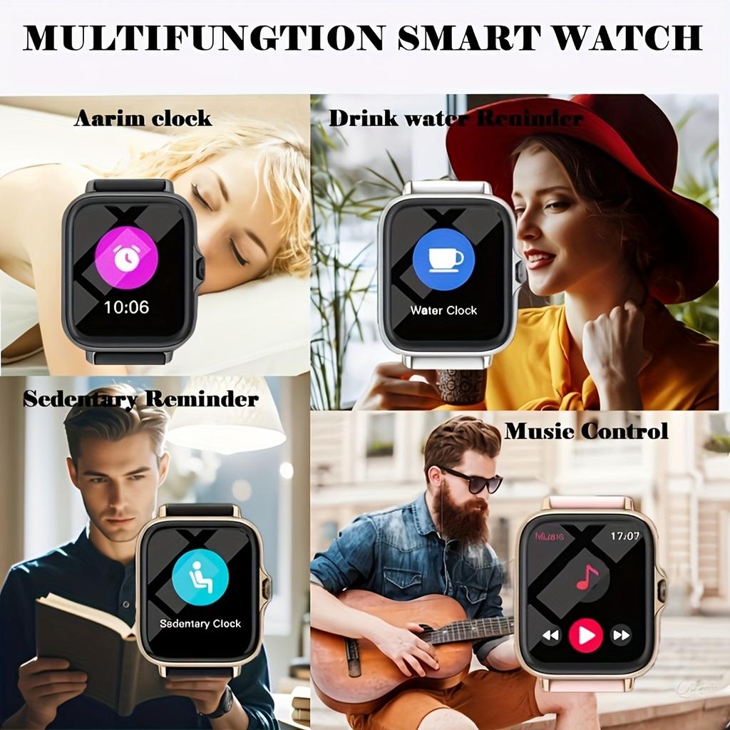 Full Touch HD Sports Watch, Unisex, Multiple Sport Modes,Multifunctional Watch Compatible