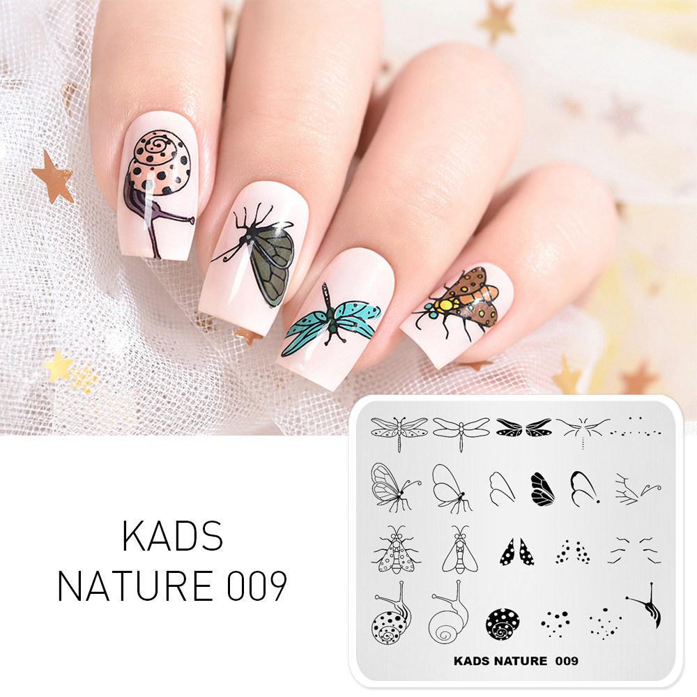 Пластины для декора ногтей