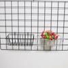 Black/White/Silver Metal Decorative Storage Basket Rectangle Mesh Display Rack  Kitchen