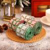 Large Christmas Colorful Ribbons DIY Wreath Elegant Plaid Ribbons Gift Wrapping Handmade Merry Christmas Decoration