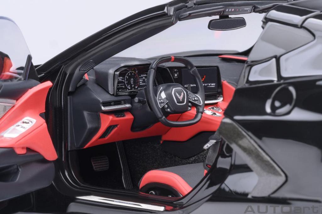 AUTOart Chevrolet Corvette Stingray Z51 Black Finished Product 1/18 (C8)