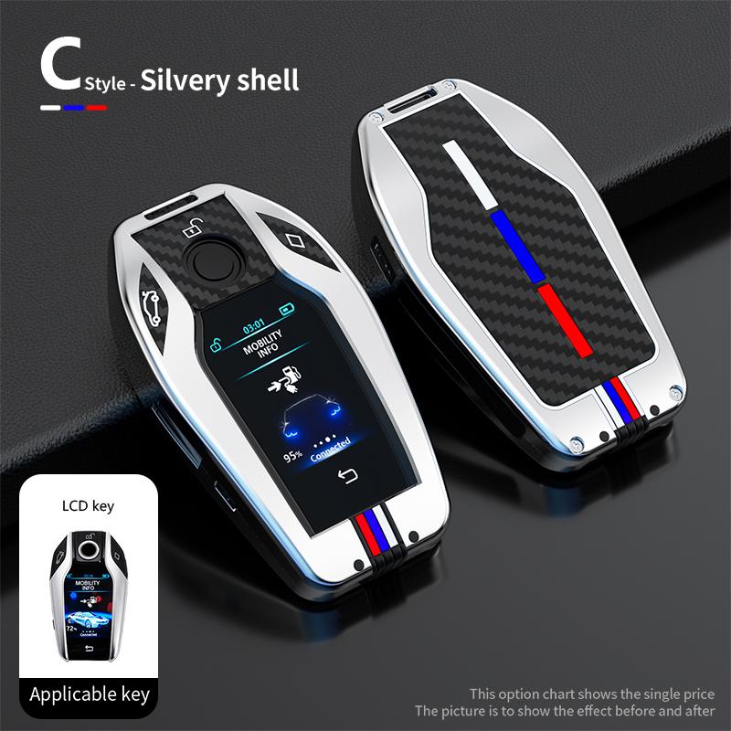 Car Key Case Cover Key Bag For BMW G05 X5 G30 G12 G11 G32 G31 5 7 Series I8 I12 I15 G01 X3 G02 G07 Interior Accessory