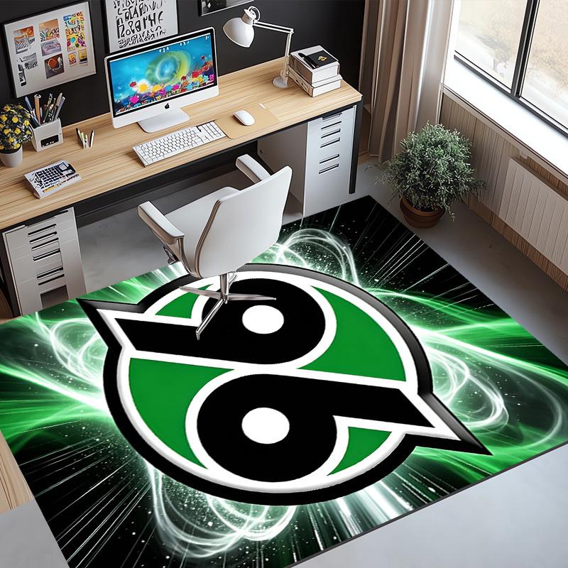 Hannover 96 Football Pattern Rug, Indoor/Outdoor Mat, for Picnic, Gameroom, Bedroom, Office, Living Room, Home Decor Carpet, Birthday Gift