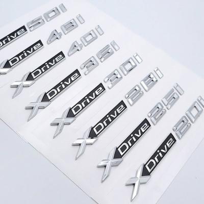 1X новый ABS хромированный автомобильный логотип XDrive, наклейка с эмблемой X Drive 20i 25i 28i 30i 35i 40i 48i 50i для B + W X1 X3 X4 X5 X6