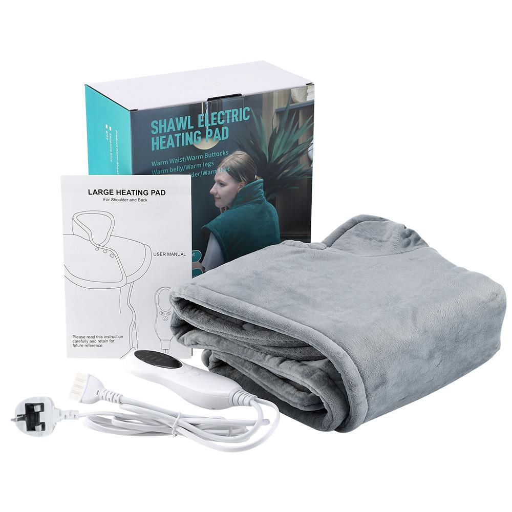 Электрическая грелка-шаль, горячий компресс, постоянная температура, зима, шея, спина, живот, ноги, талия, одеяло для сохранения тепла, для дома, офиса, 60*90 см
