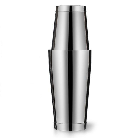 Прочный шейкер для коктейлей на 600 мл/800 мл с гладкой поверхностью из нержавеющей стали для барменов