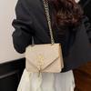 Летний ретро повседневный тренд простой легкий люкс буквенная фурнитура новая модная цепочка на плечо сумка-мессенджер женская