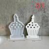 DIY Heart-shaped Cake Candle Mold Tea Lightweight Gypsum Craft Gift Making Home Decoration Candle Holder Cake Silicone Mold