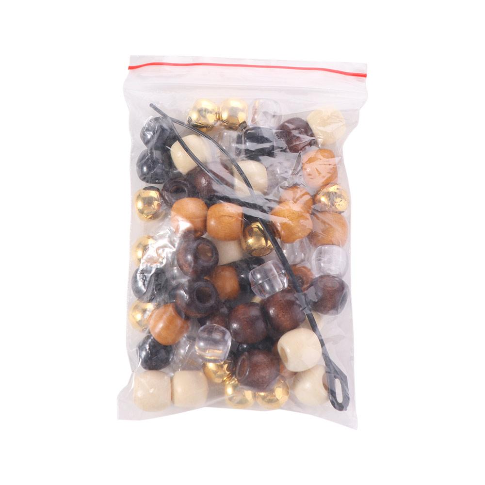 120Pcs Multi Style Braiding Beads DIY Crafts Dreadlocks Hair Rings  Hair Accessories