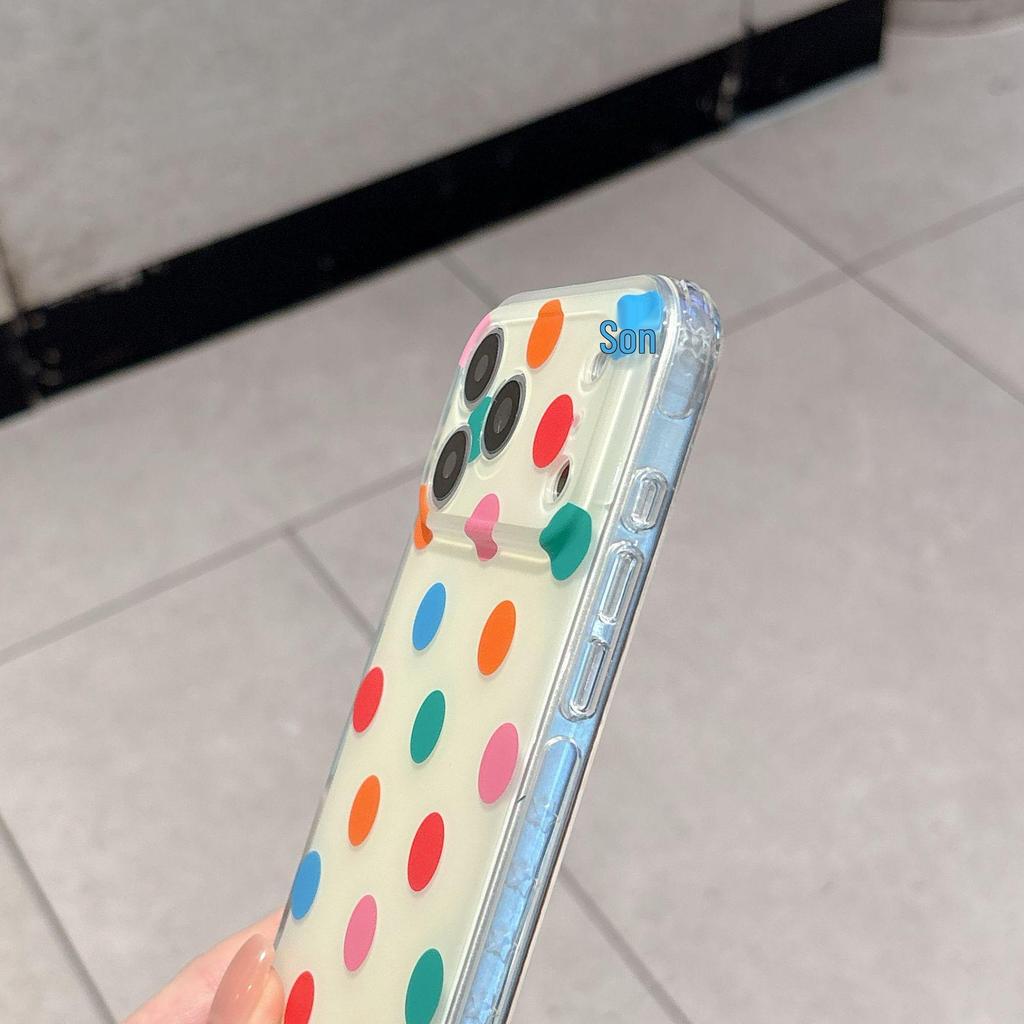 Нишевый Минималистичный Чехол в Стиле Ins с Горошком для iPhone 17 Pro Max и Apple 16/15 Пары