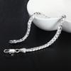 925 Sterling Silver 6mm Full Sideways Chain Bracelets For Women Men Fashion Wedding Party Engagement Jewelry  Jewellery