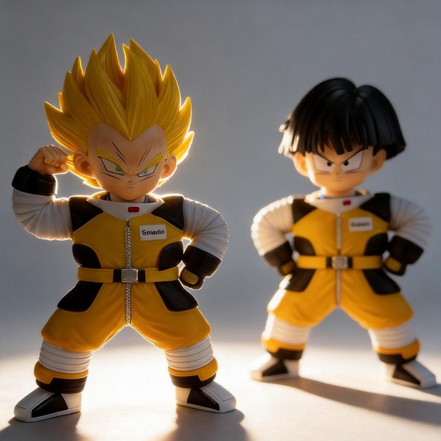 Dragon Ball Q Version Son Goku Vegeta Namek Spacesuit Figure Collectible Ornament Gift 10cm