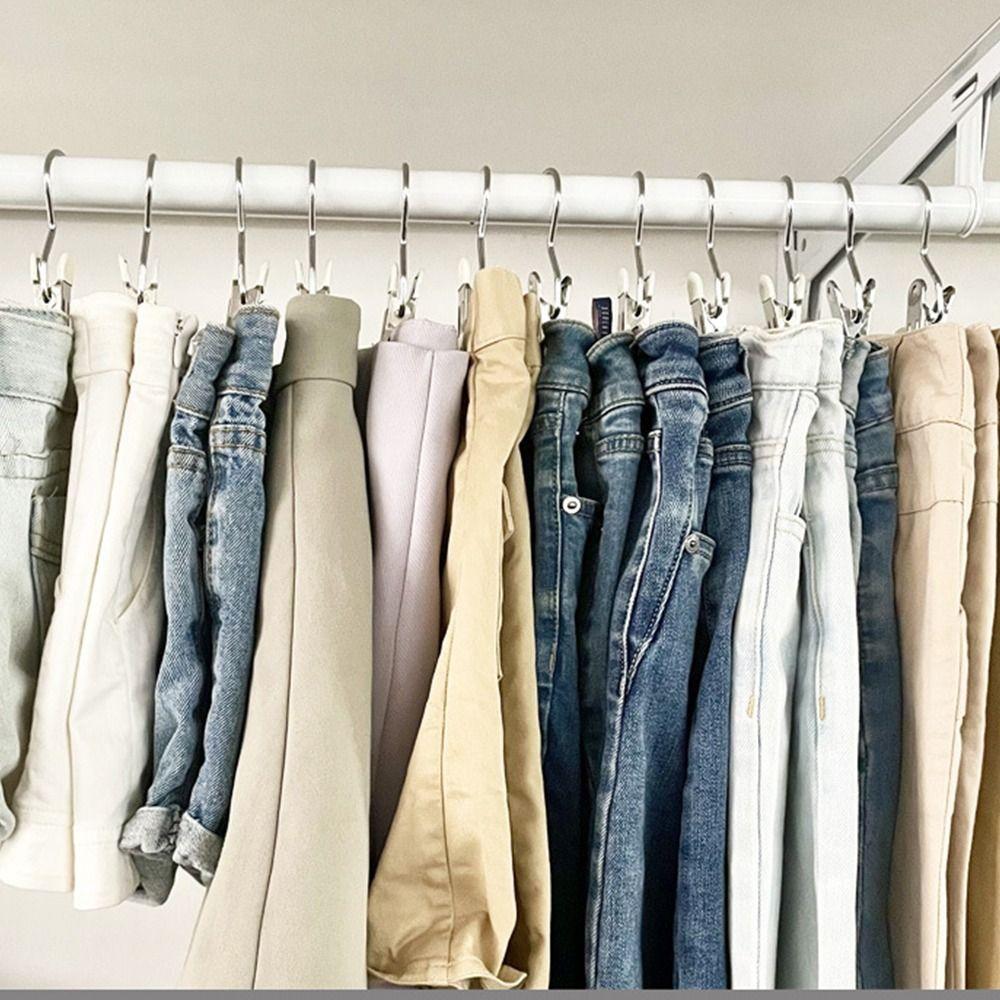 1/5/10PCS Windproof Clothes Drying Clips with Hook Hat Storage Clips  for Household