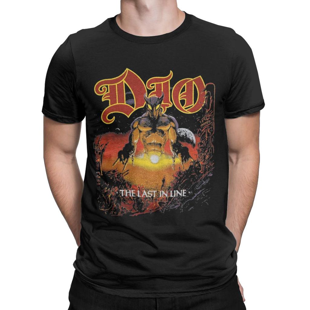 Уникальная футболка Dio The Last In Line Tour для мужчин, футболка с круглым вырезом, 100% хлопок, короткий рукав, одежда больших размеров