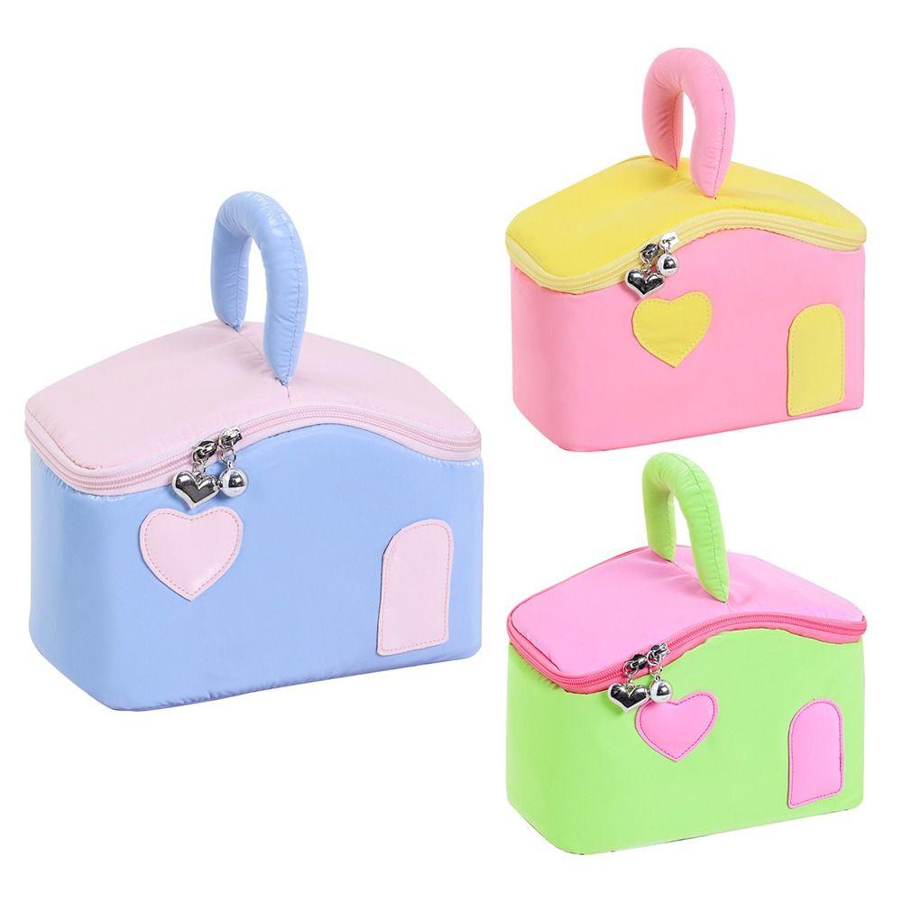 Korean Style Cartoon Makeup Bags Large Capacity Travel Wash Handbag Cosmetic Storage Bags  Camping
