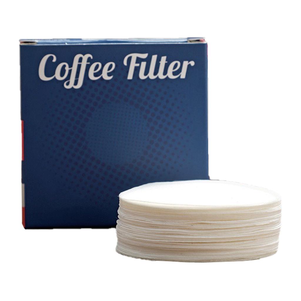 100Pcs Not Decolorant Coffee Filter Papers for Espresso Machine Handle Heat Resistant Coffee Filters Accessories