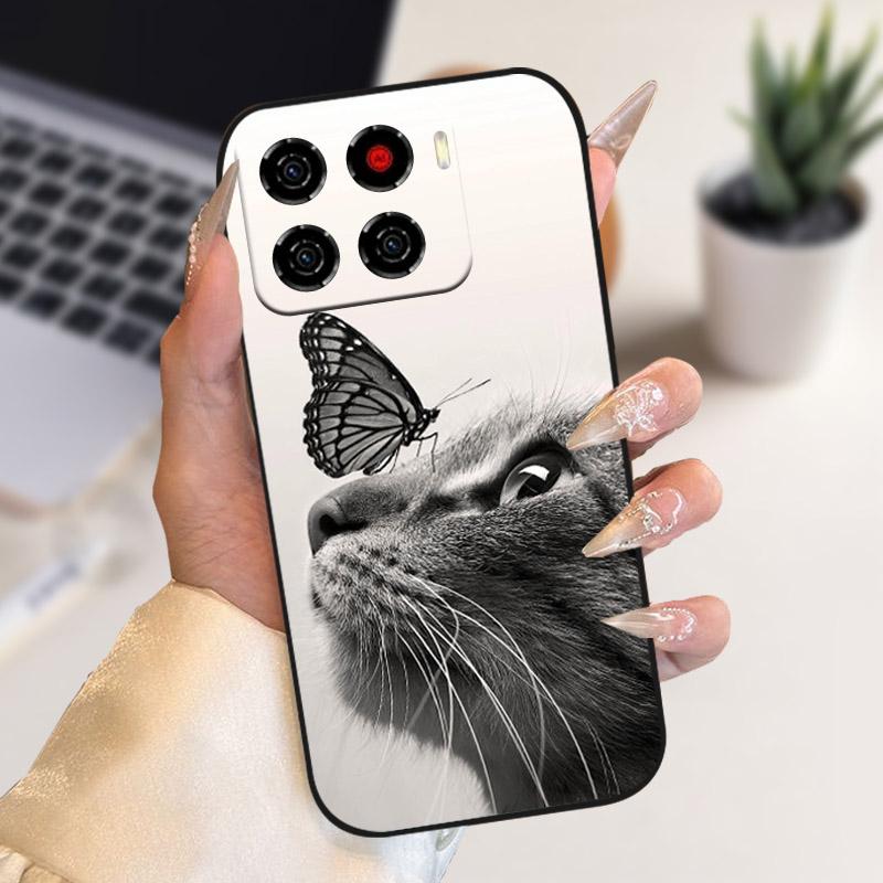 Чехол для ZTE Blade A56 Цветы Волк Мягкий Силиконовый Чехол для Телефона Для ZTE Blade A 56 TPU Ударопрочный Чехол BladeA56 4G Z2473 Fundas