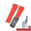 Высококачественный силиконовый ремешок для часов цветного стиля: черный, зеленый, красный, синий, белый, с изогнутым креплением для Rolex Datejust, Submariner
