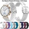 18-мм силиконовый ремешок для Huawei Watch GT 6 5 Pro 42 мм Женский ремешок для часов для Huawei Watch GT 6 GT 4 GT 5 41 мм Watch 5 42 мм Браслет