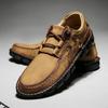 Повседневная кожаная обувь ручной работы, мужские лоферы, удобная мужская обувь из мягкой кожи, мокасины, мужская обувь на плоской подошве