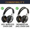 Амбушюры SOULWIT из овчины для гарнитуры Sennheiser Momentum, сменные амбушюры, шумоизоляция, толстые наушники-вкладыши, ярко-черные 2.0