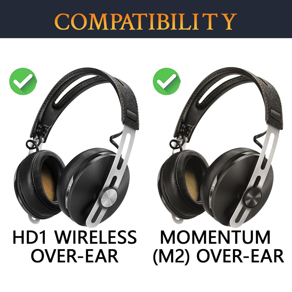 Амбушюры SOULWIT из овчины для гарнитуры Sennheiser Momentum, сменные амбушюры, шумоизоляция, толстые наушники-вкладыши, ярко-черные 2.0