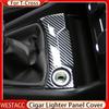 Car Center Control Cigarette Lighter Panel Trim Sticker Cover for Volkswagen VW T-cross Tcross 2018    2022 2023