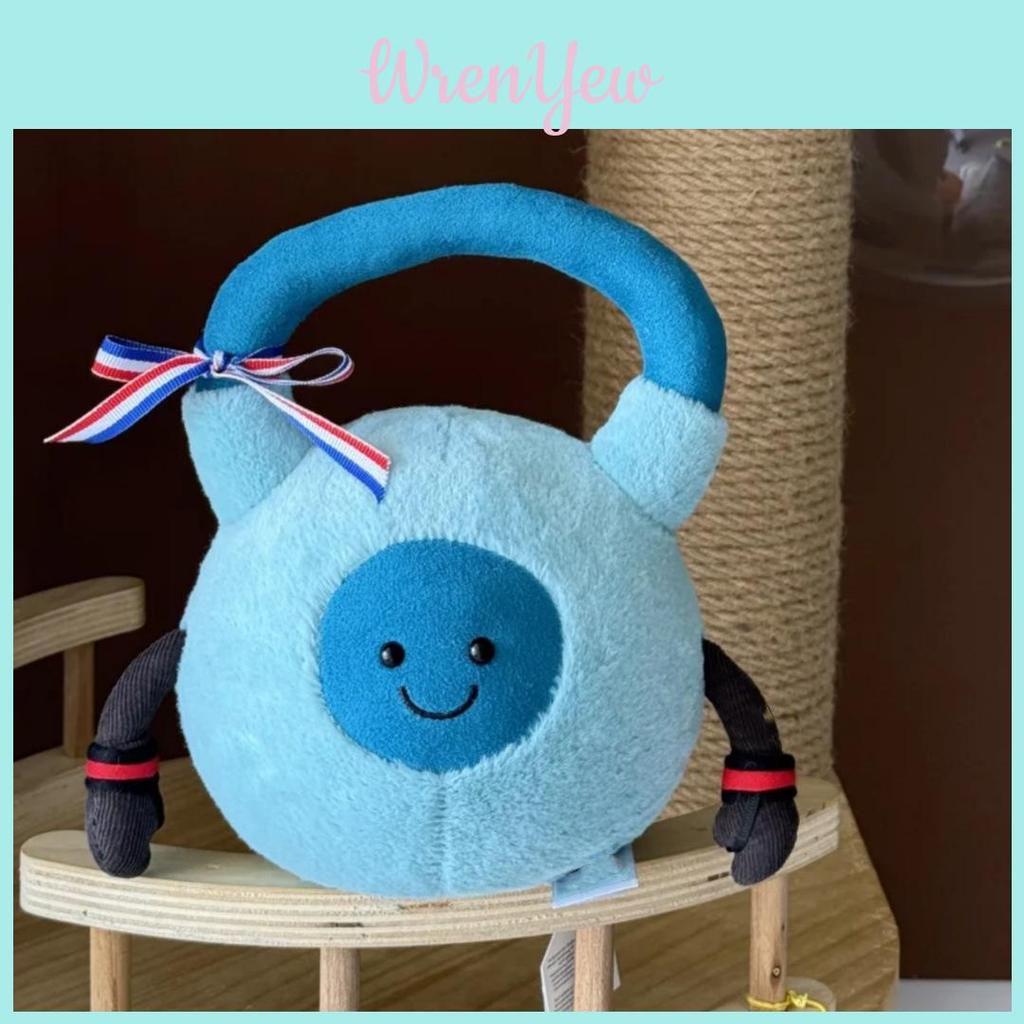 Amuseables Jellycat Гантель для тренировок Плюшевая игрушка с мягким коротким плюшем Для подарка и коллекции