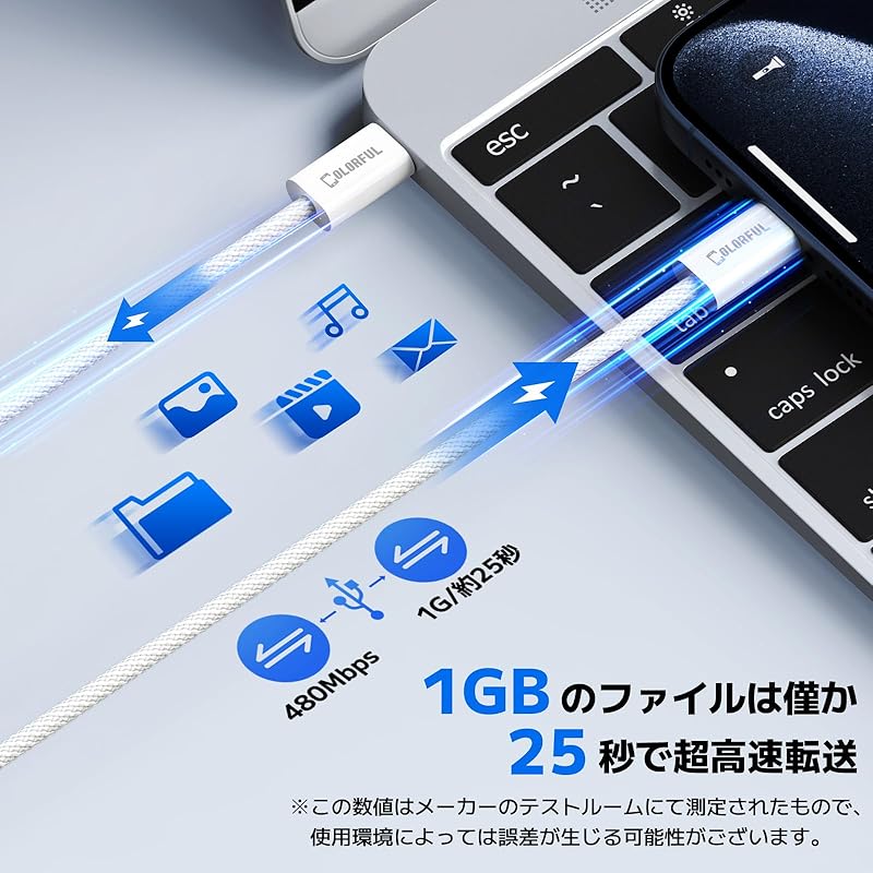 ЦВЕТНОЙ USB-кабель Type-C для быстрой зарядки iPhone 16, 15, совместимый с PD QC, Type-C до 60 Вт, 3 А, кабель для быстрой зарядки USB-C, 2 м, максимальная выходная мощность 60 Вт